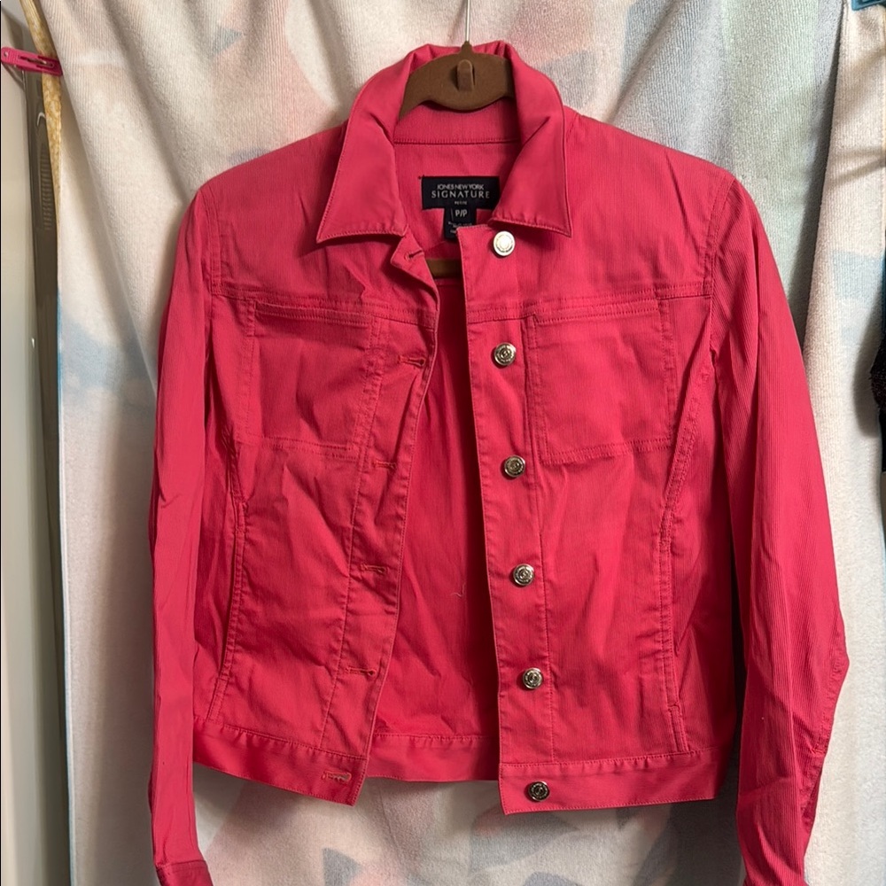 Signature Women's Vibrant Pink Denim Jacket